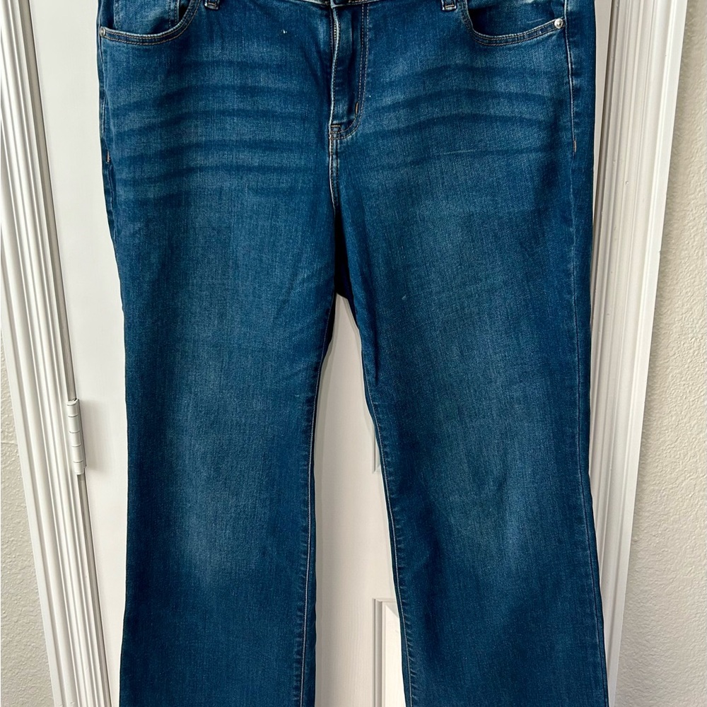 Lane Bryant Dark Blue Straight Leg Jeans